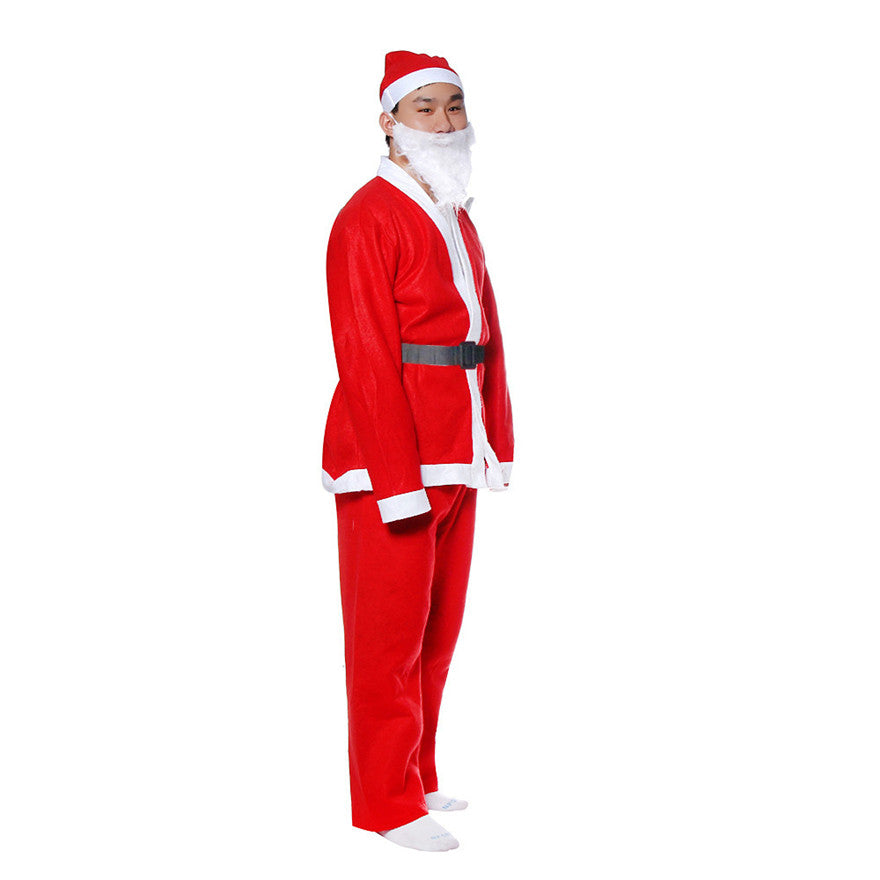 5-Piece Santa Claus Costume Set for Festive Fun