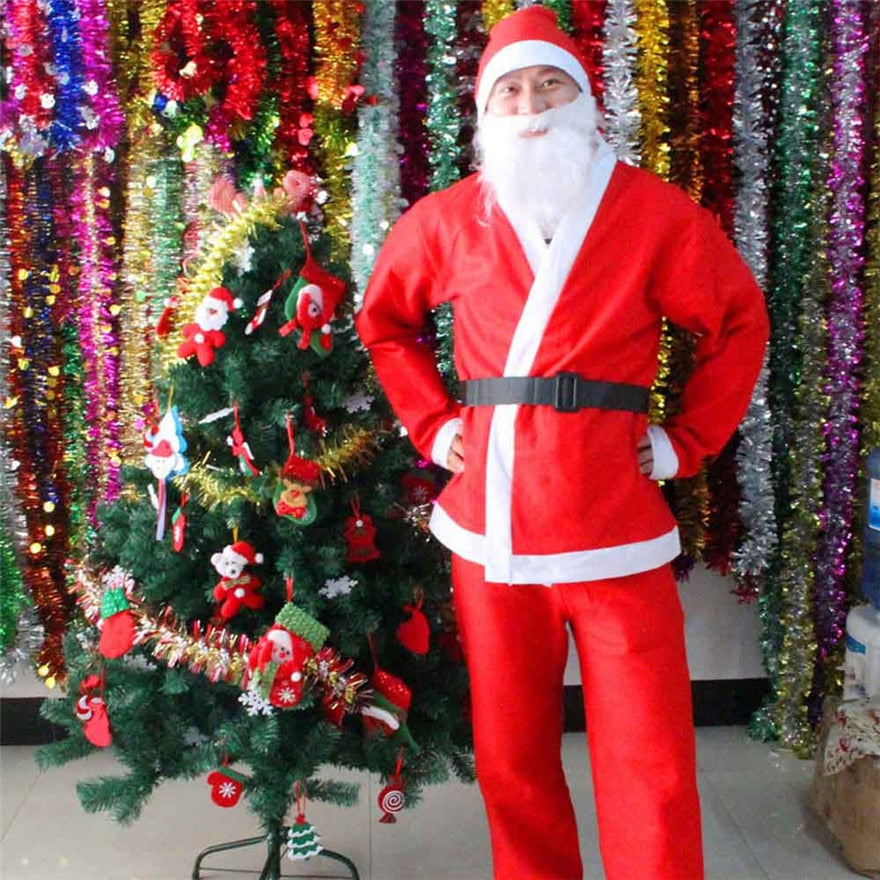 5-Piece Santa Claus Costume Set for Festive Fun
