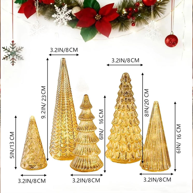 3D Printed Light-Up Christmas Tree Set for Tabletop Decor