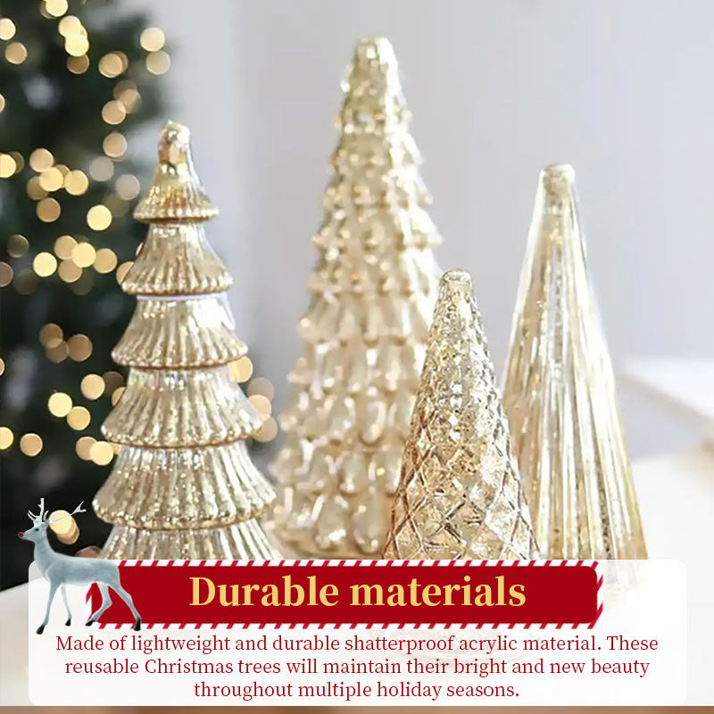 3D Printed Light-Up Christmas Tree Set for Tabletop Decor