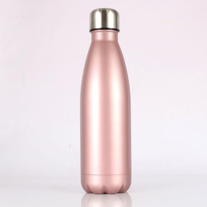Cola-Shaped Insulated Water Bottle 500ml Stainless Steel