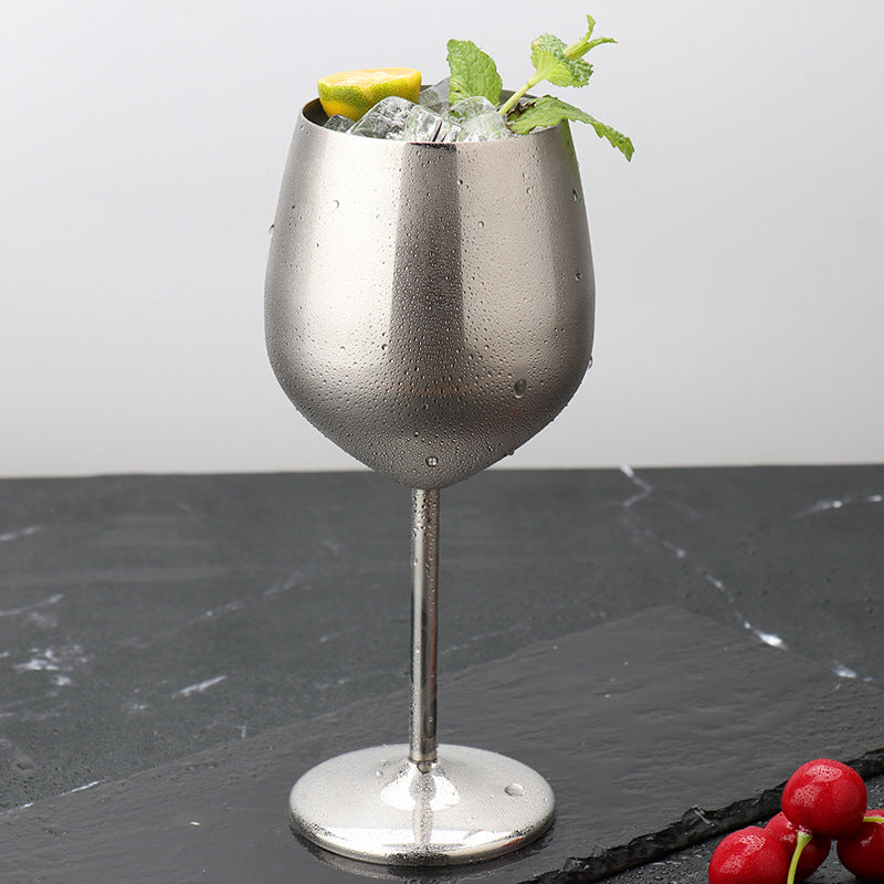 Stainless Steel Wine Glass, Unbreakable for Picnics