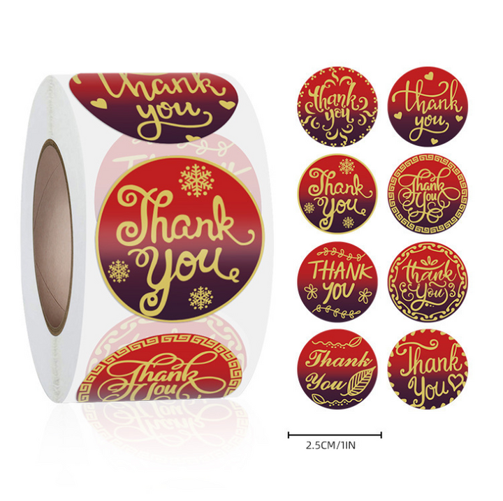 Valentine Gift Stickers for Polished Packaging