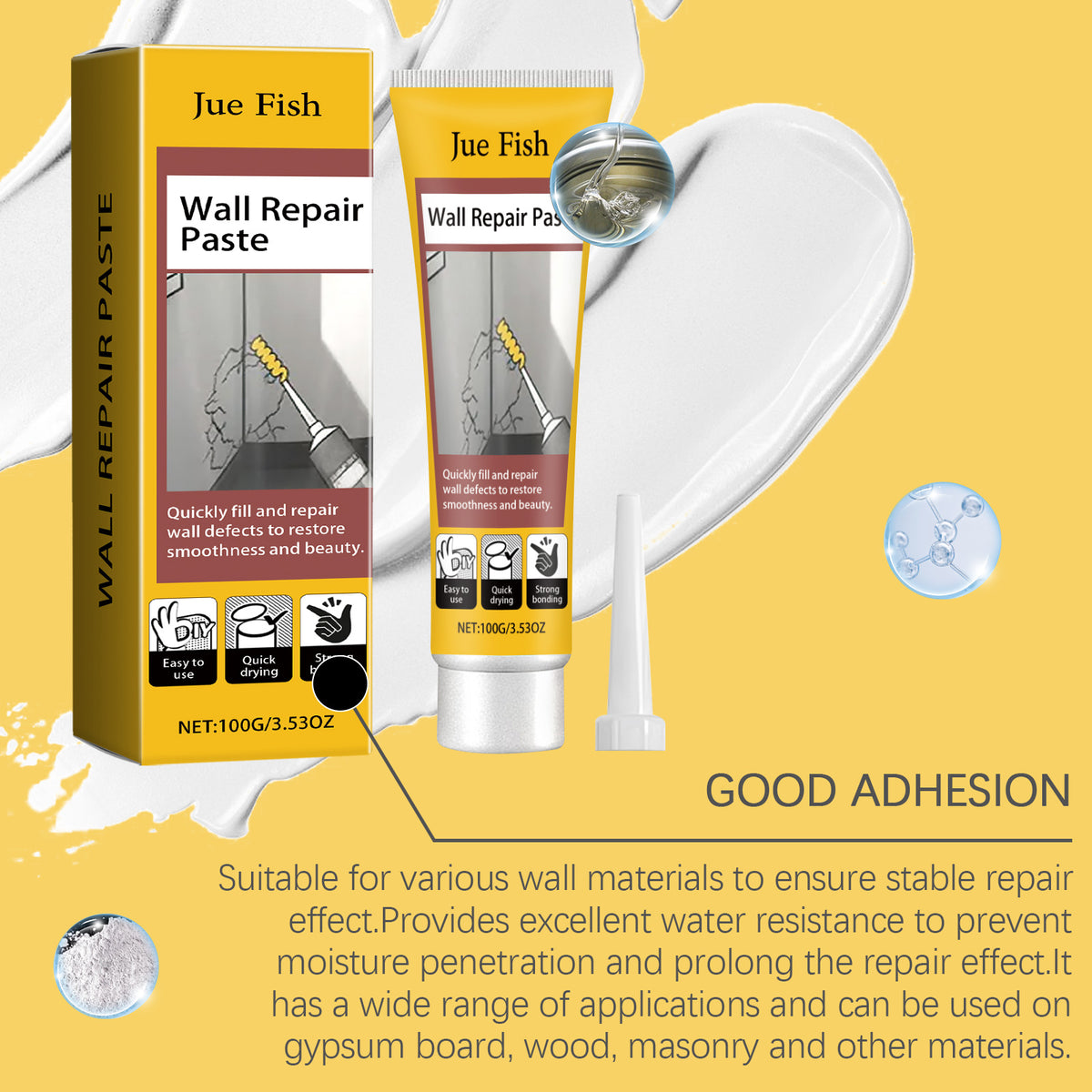 Wall Crack Repair Plaster for Smooth, Quick Fixes