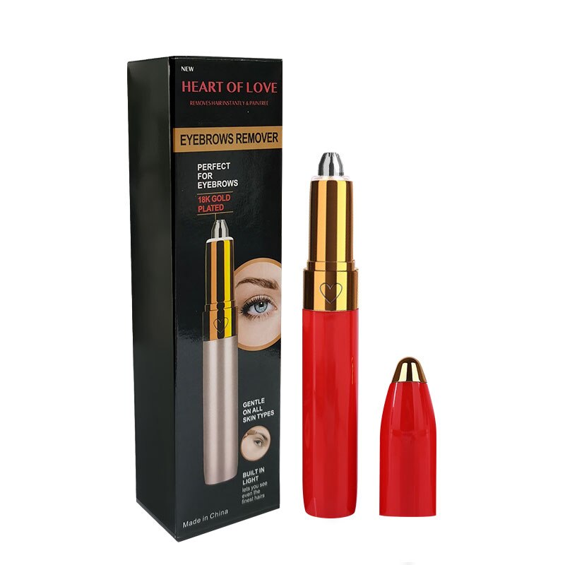Electric Eyebrow Trimmer — 18K Gold-Plated Precision