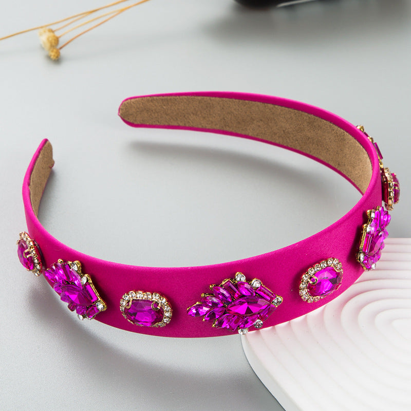 Baroque Rhinestone Headband — Retro Glam Hair Accessory