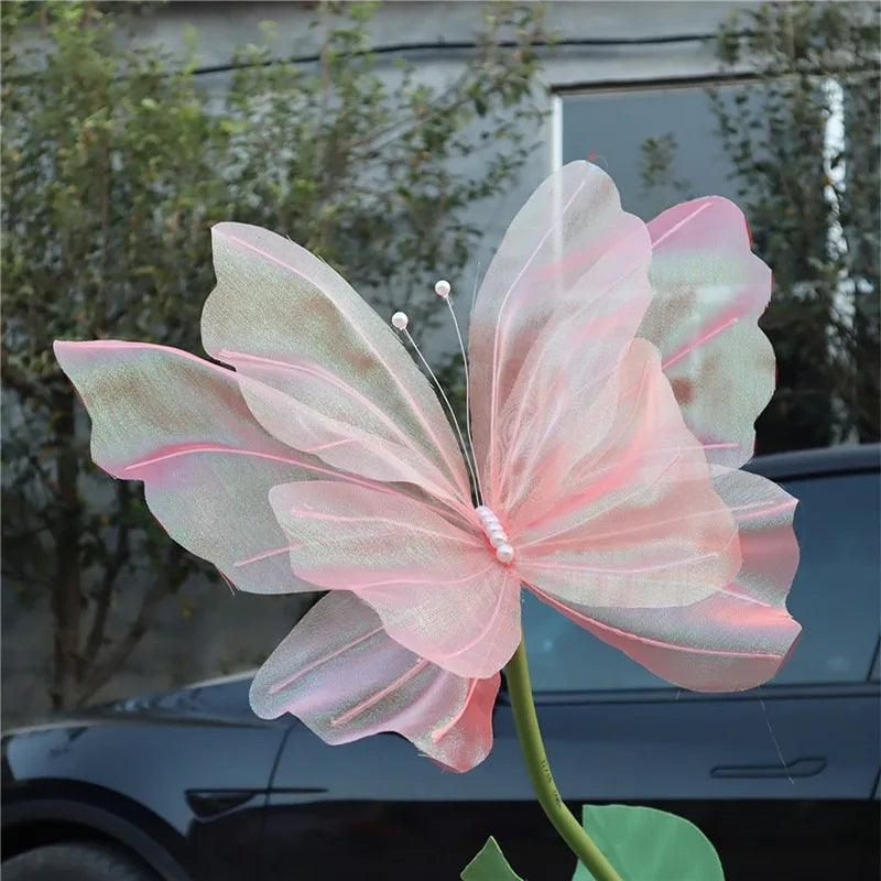 50cm Artificial Butterfly Decor for Whimsical Displays