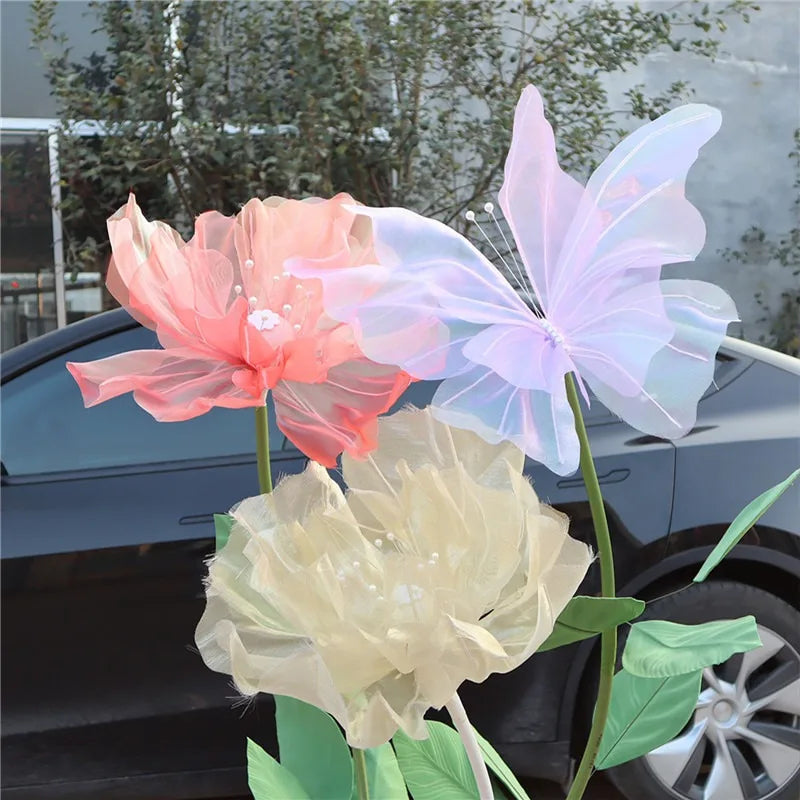 50cm Artificial Butterfly Decor for Whimsical Displays