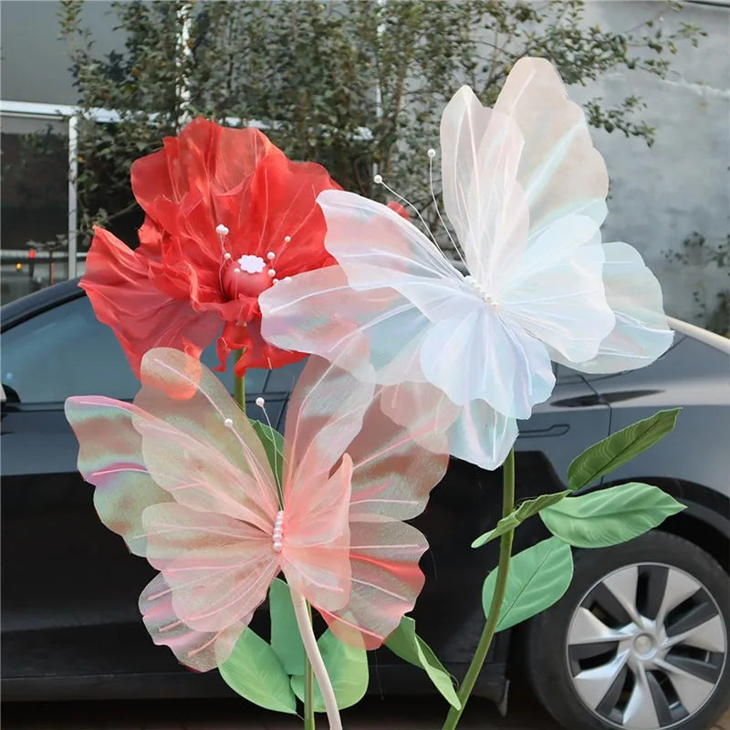 50cm Artificial Butterfly Decor for Whimsical Displays