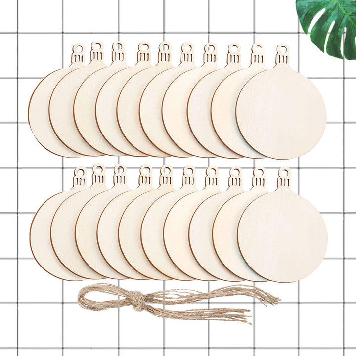 50 Wooden Christmas Ornaments for DIY Holiday Decorating