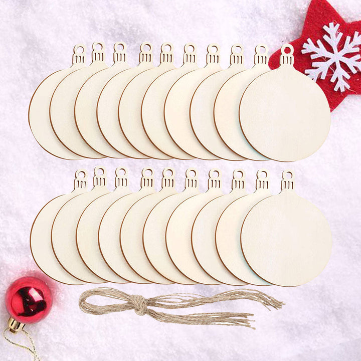 50 Wooden Christmas Ornaments for DIY Holiday Decorating