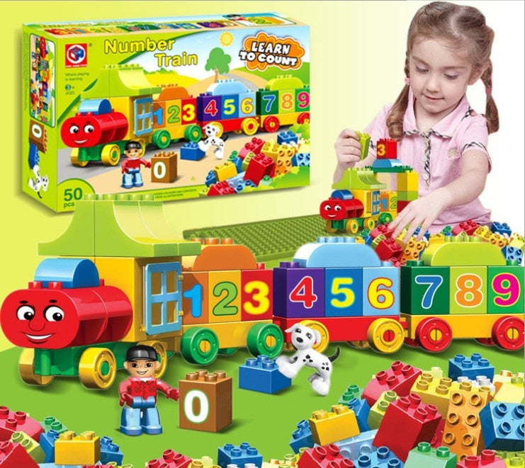 Number Train Building Blocks for Hands-On Counting Play
