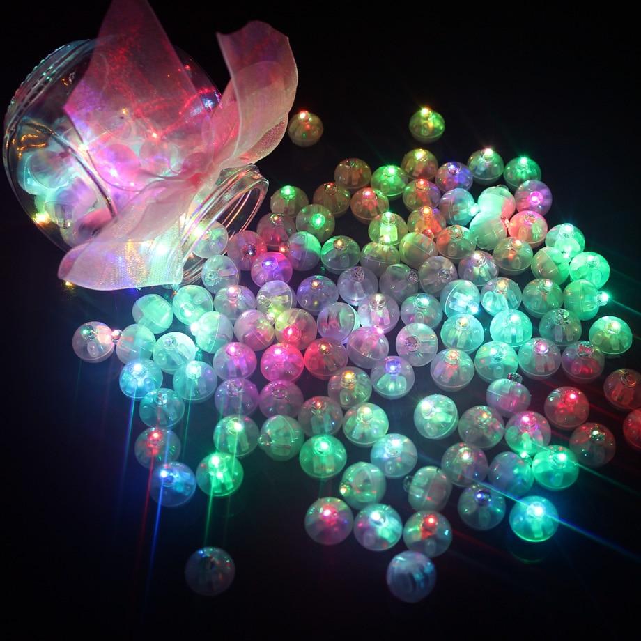LED Balloon Lights 50-Pack for Colorful Party Decor