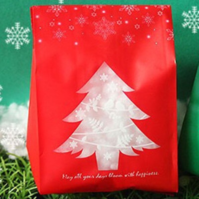 Christmas Gift Bags, 50pc Festive Candy Favor Set