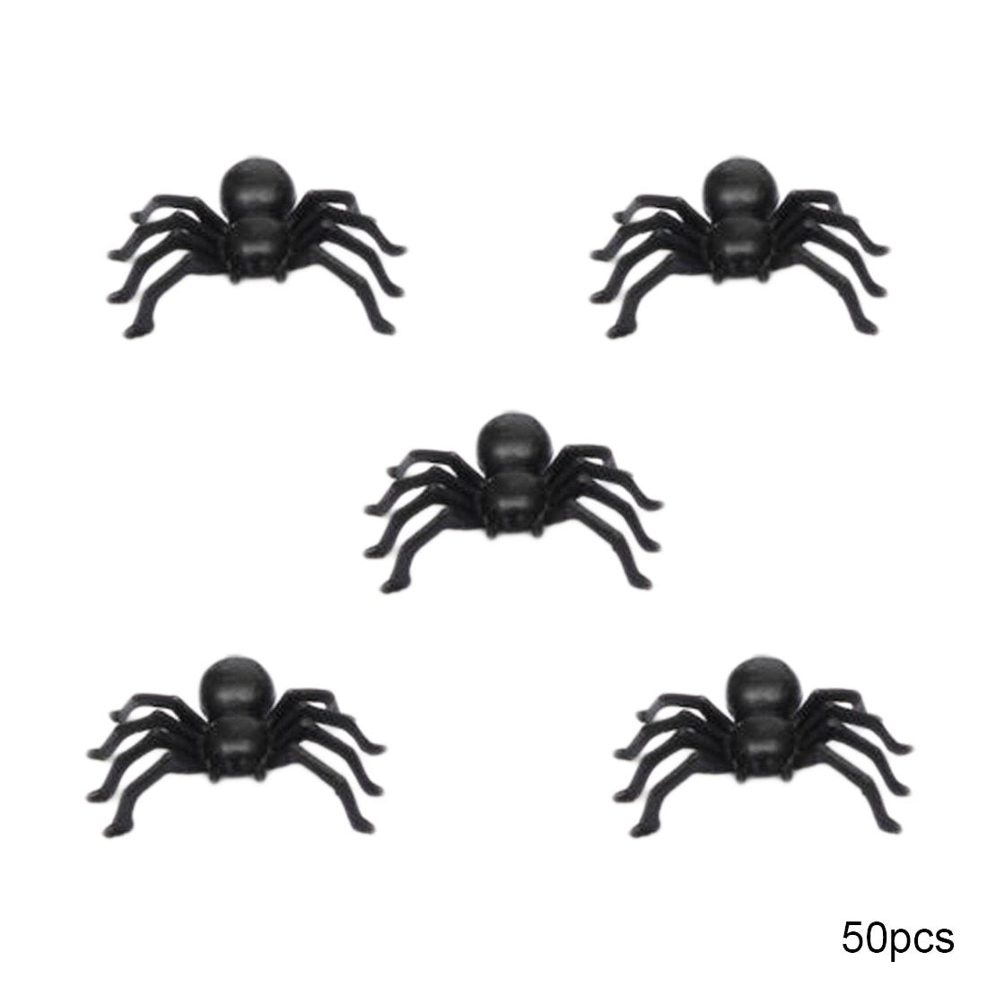 Spider Halloween Decorations, 50-Piece Creepy Set