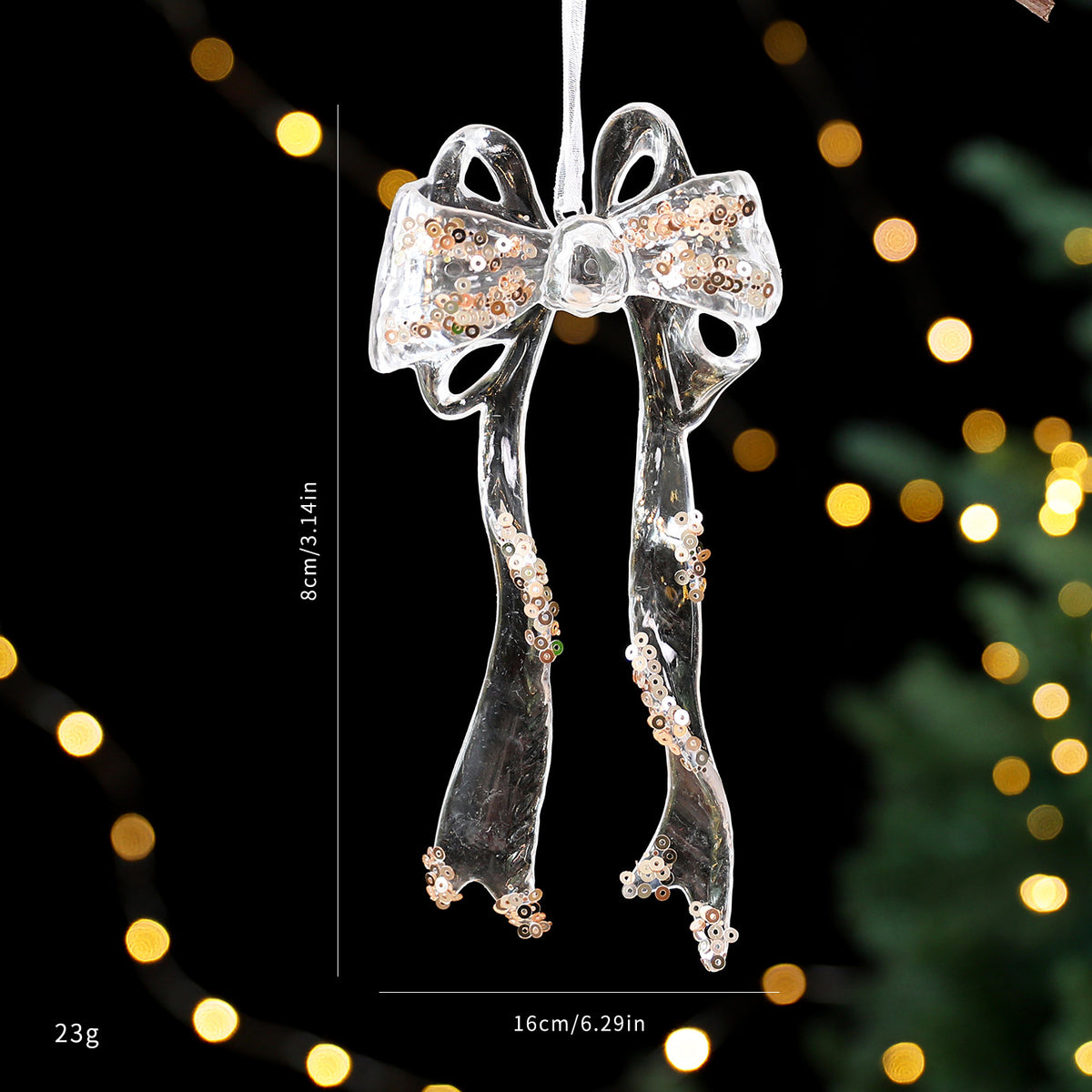 Sequin Acrylic Christmas Ornaments for Elegant Trees