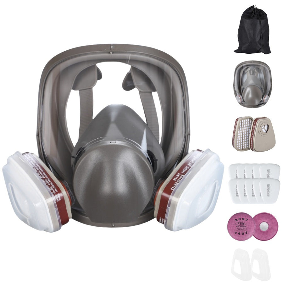 Full‑Face Respirator for Spray Painting — P100 Protection