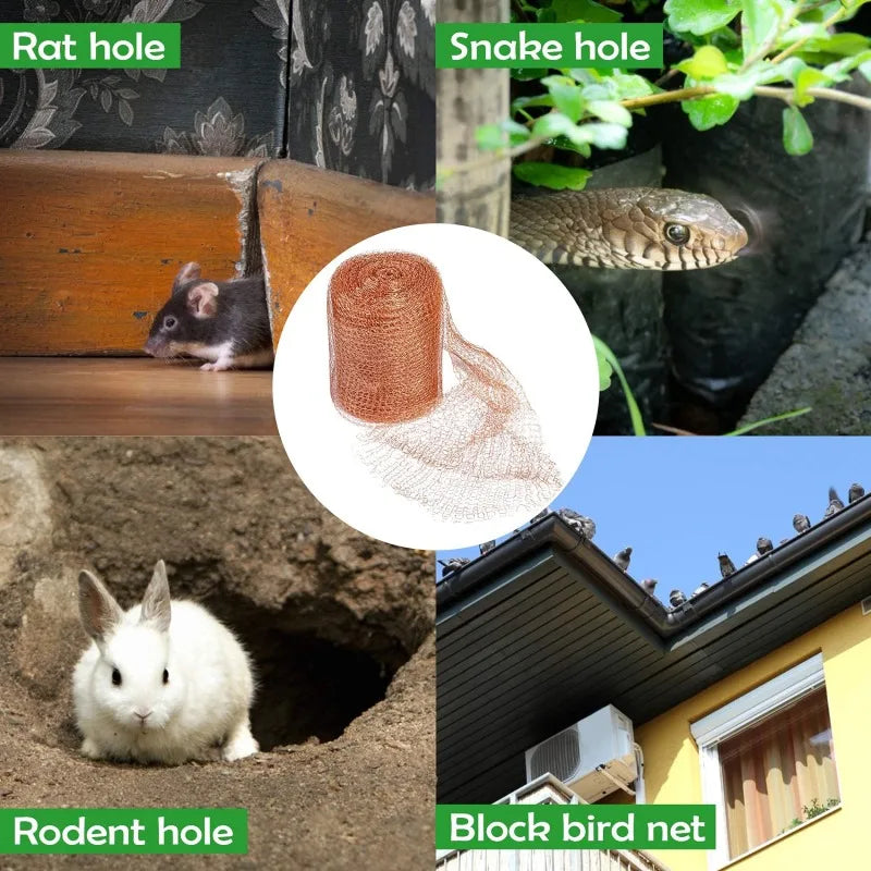 Copper Wire Mesh Roll: Cut to Any Size for DIY & Garden