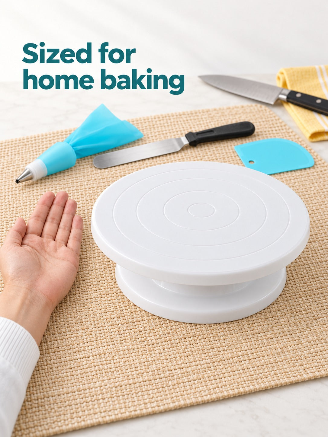 52 Piece Cake Decorating Kit with Turntable & Piping Tips