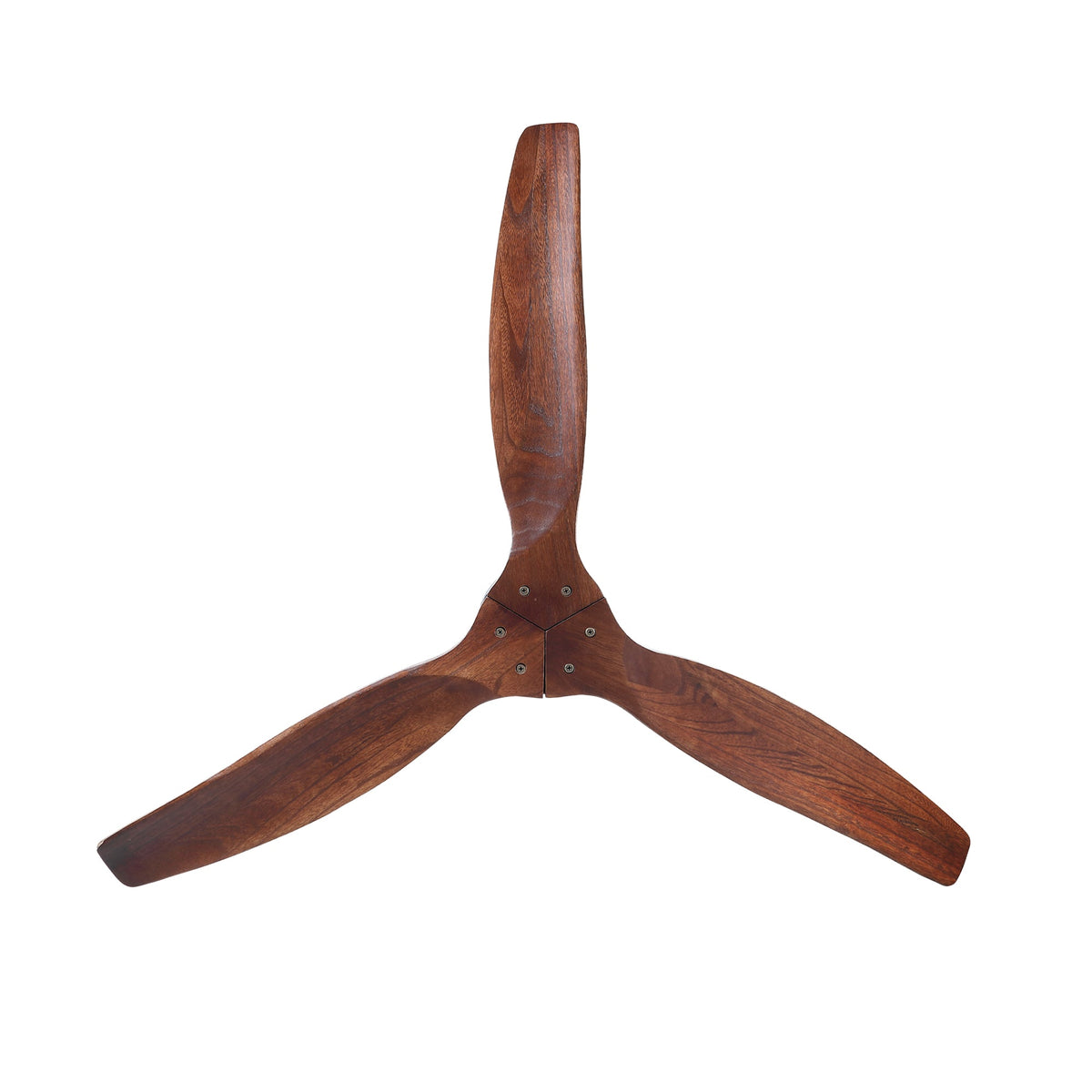 Farmhouse Flush Mount Ceiling Fan, Reversible Wood Blades