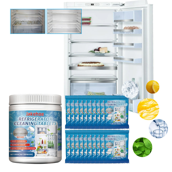 Refrigerator Cleaning Tablets for Deep Odor Removal