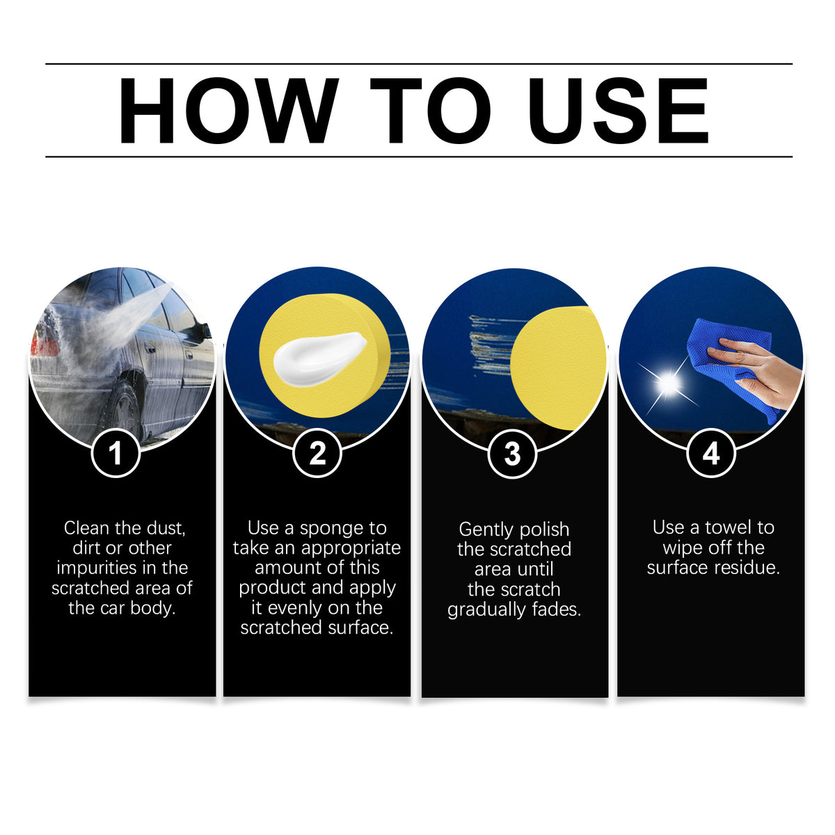 Car Scratch Remover Paste for Paint Gloss Restoration