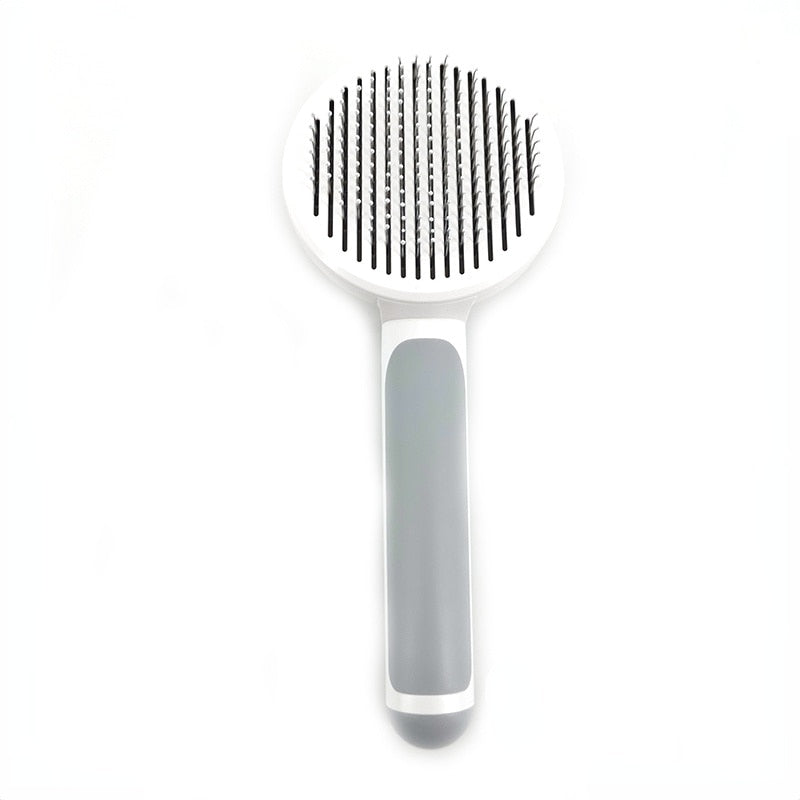 Self-Cleaning Slicker Brush for Dogs & Cats | Less Shed