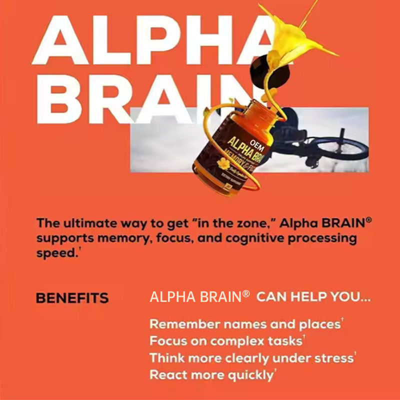 Alpha Brain Nootropic Supplement — Sharper Memory & Focus