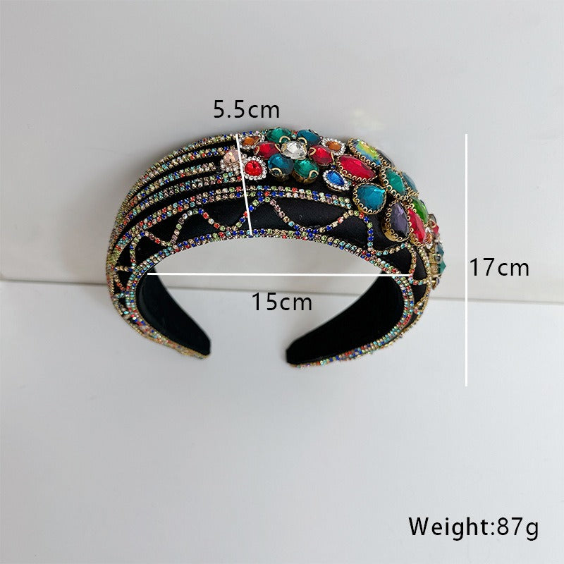 Baroque Rhinestone Headband for Glamorous Event Style