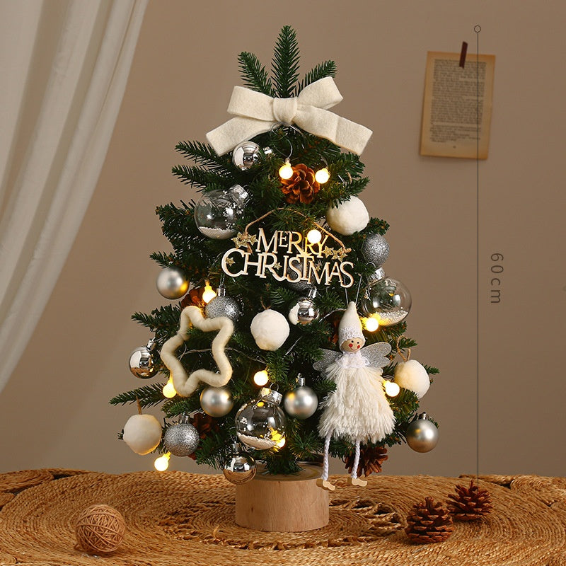 Mini Christmas Tree With Warm Lights for Small Spaces