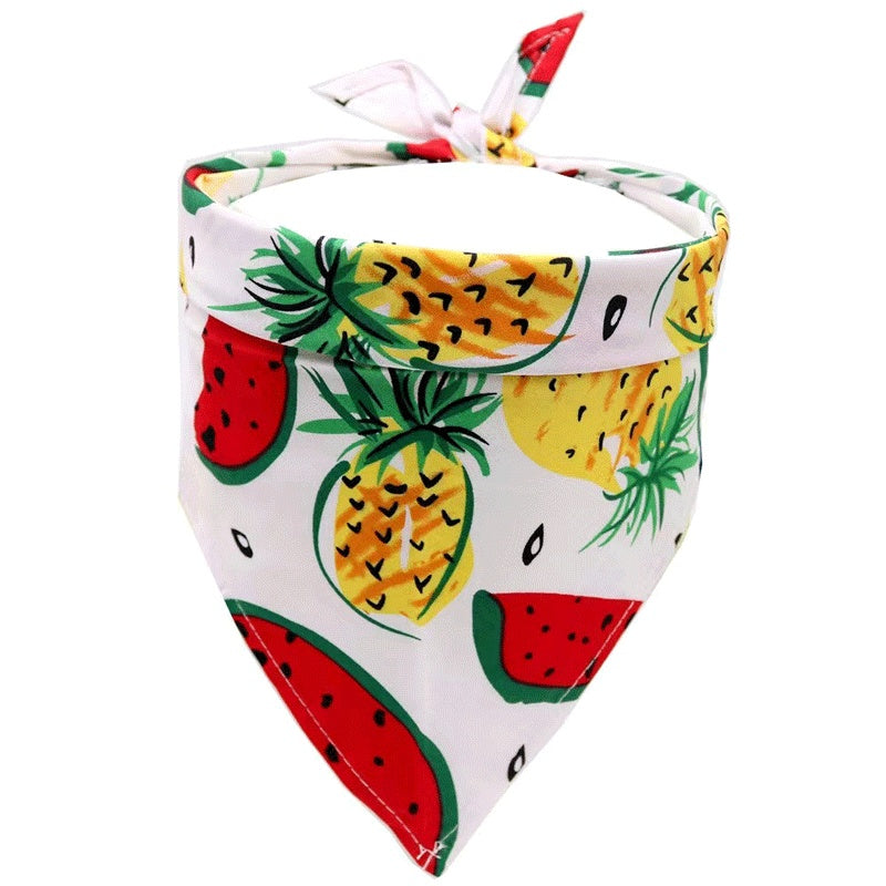 Cotton Pet Bandana Scarf for Playful Summer Style