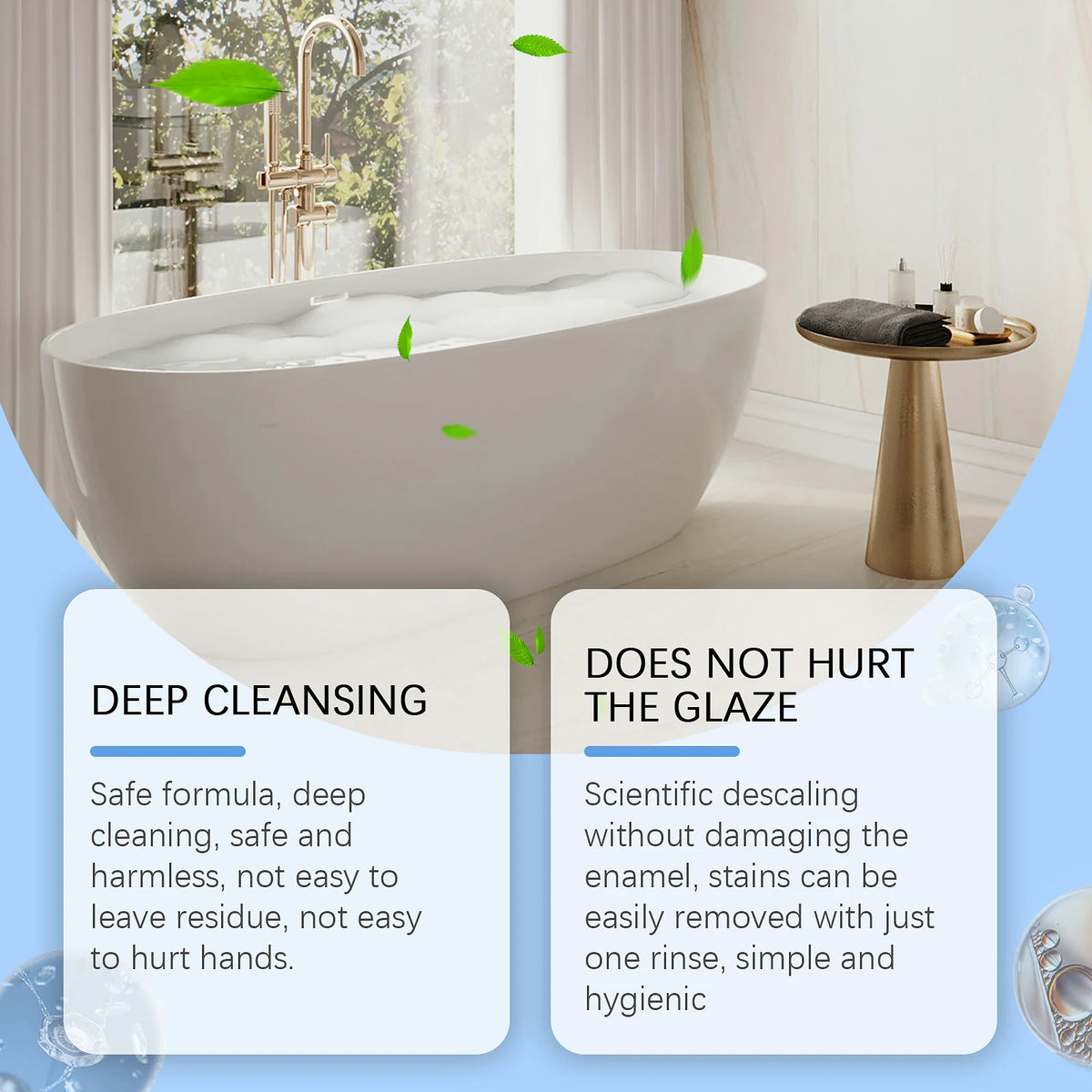 Toilet Cleaning Powder — Dissolves Stains, No Scrub