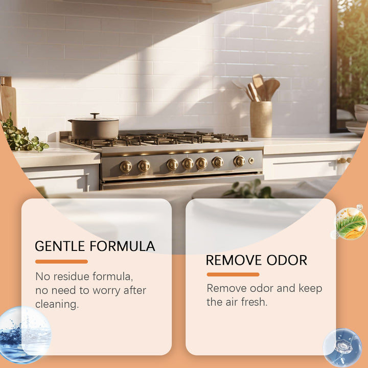 Kitchen Degreaser Foam Cleaner for Greasy Surfaces