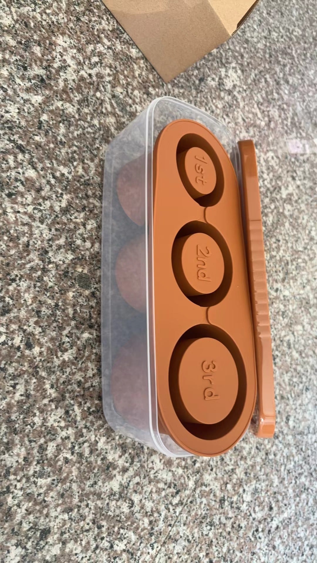Silicone Ice Grid Mold with Lid and Box, 3 Sizes