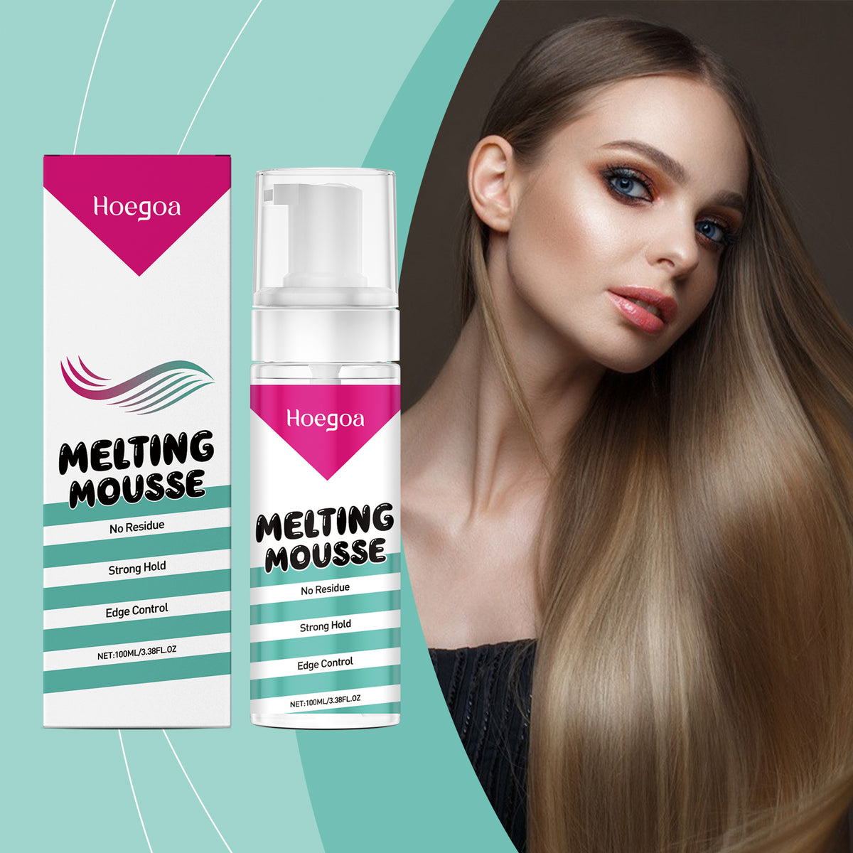 Wig Setting Mousse for Strong Hold & Edge Control