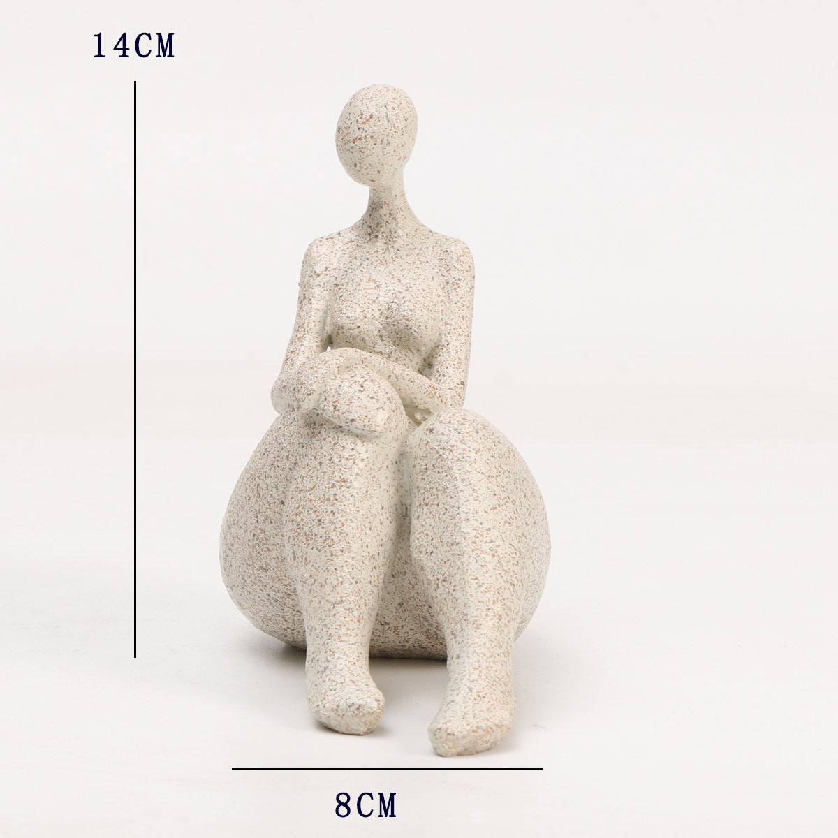 Abstract Female Figurines Pair for Modern Home Decor