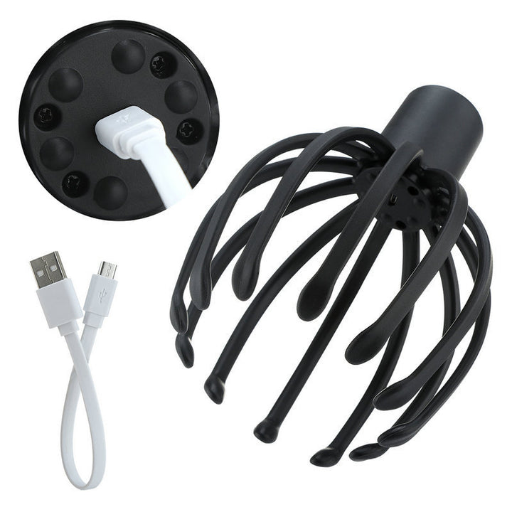 Electric Scalp Massager — 8-Claw Kneading Relief