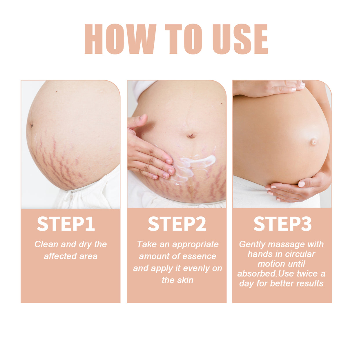 Pregnancy Stretch Mark Cream for Elasticity & Moisture