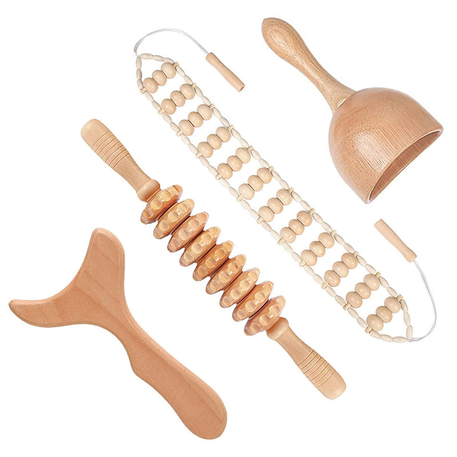 Wood Therapy Massage Tools Set — Hand-Crafted Meridian Release