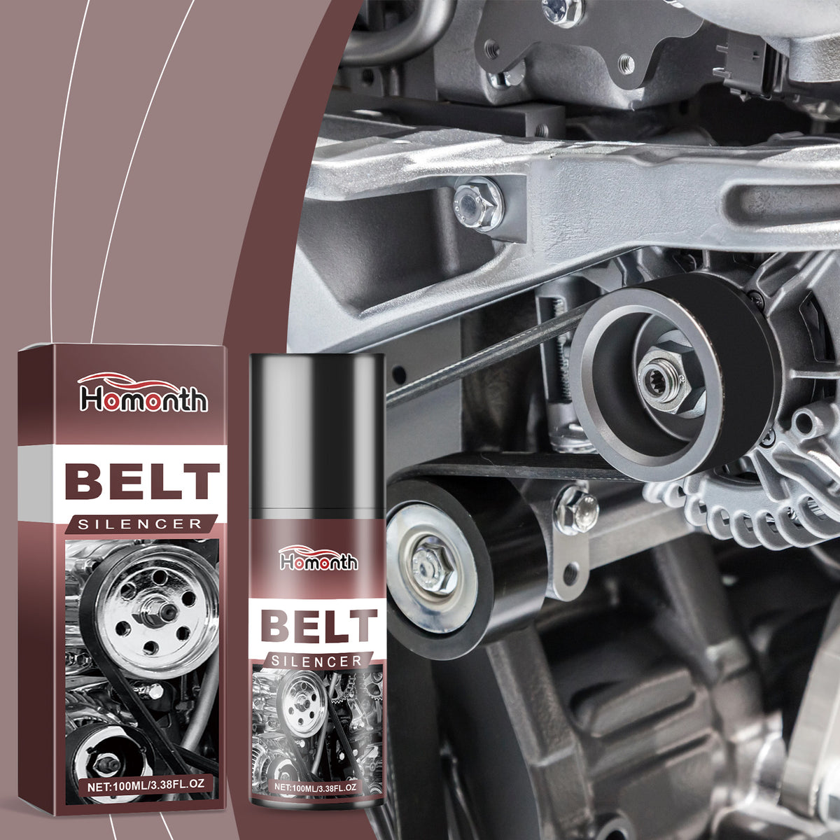 Automotive Belt Lubricant for Quieter Engine Operation