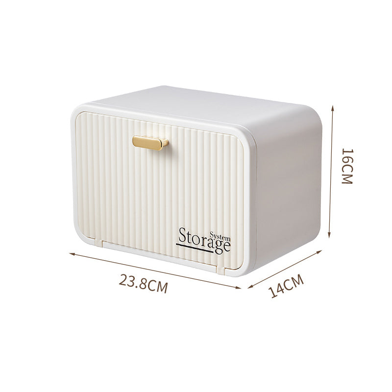 Wall-Mounted Towel & Cosmetic Storage Box, No Drilling