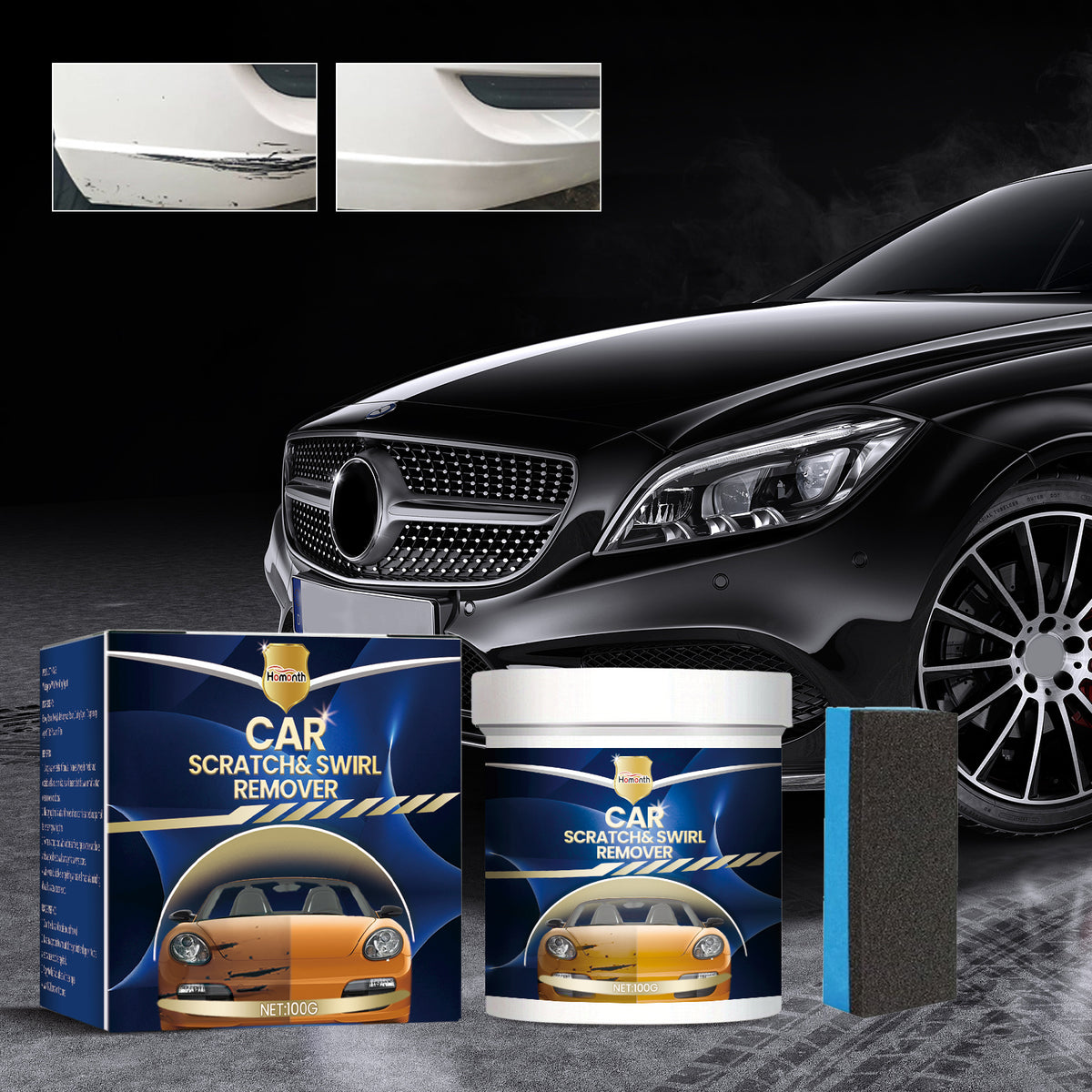 Car Scratch Repair Cream for Swirl Marks and Shine