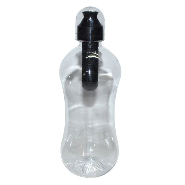 550ml Filtered Water Bottle with Carbon Filter for Hiking