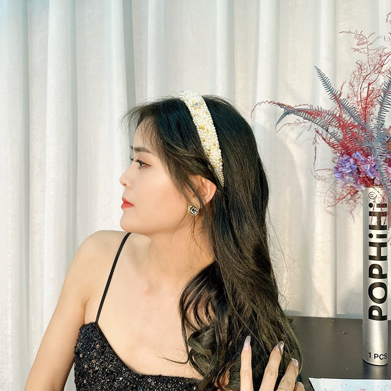 Baroque Pearl Headband for Romantic Statement Style