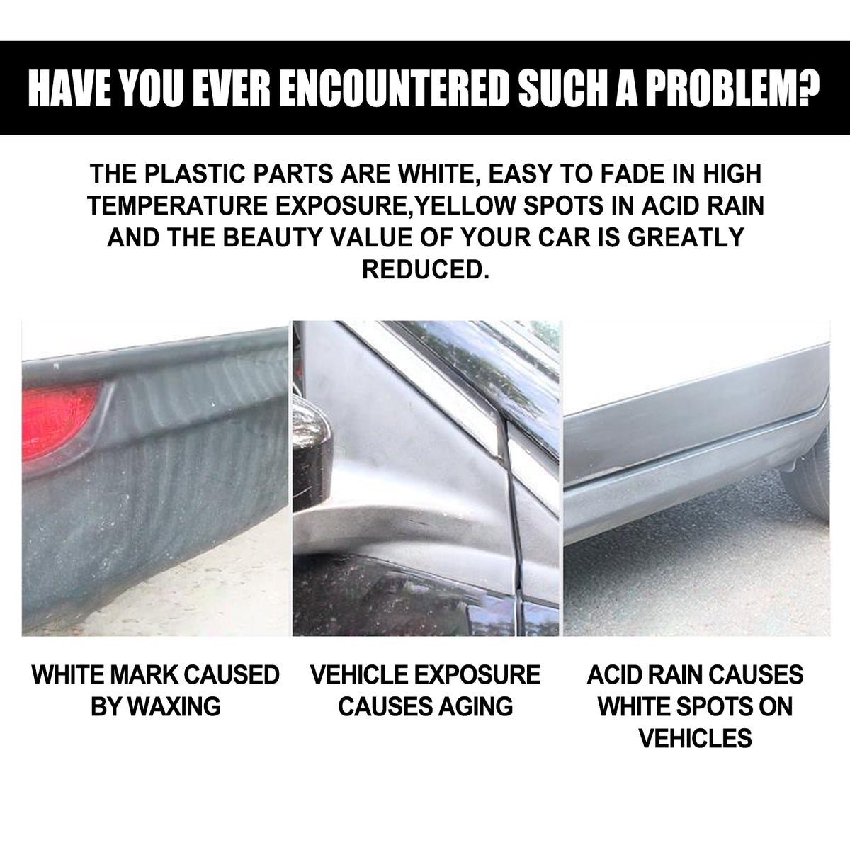 Automotive Plastic Restorer for Faded Trim & Panels
