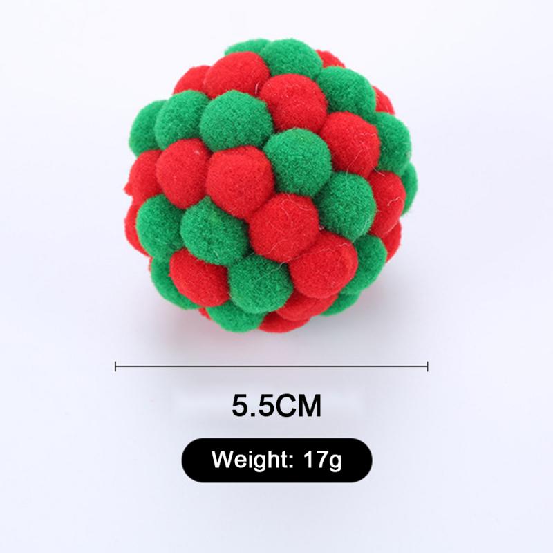 Cat Plush Ball Toy With Audible Beads for Indoor Play