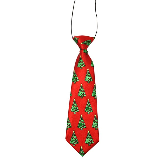Adjustable Pet Bow Tie Collar for Festive Holiday Photos