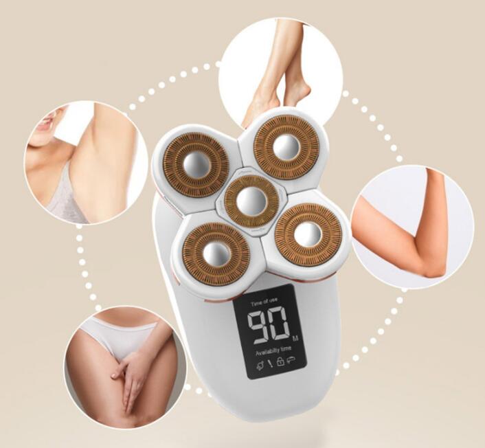 5-in-1 Ladies Electric Shaver for Smooth Body Grooming
