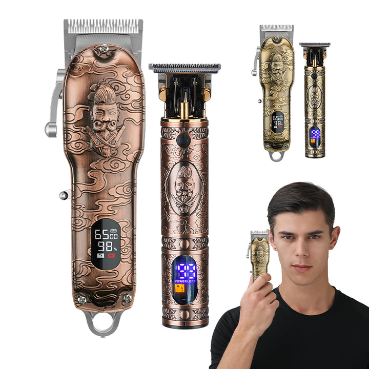 Metal Hair Clipper Set for Precise Home Grooming Control