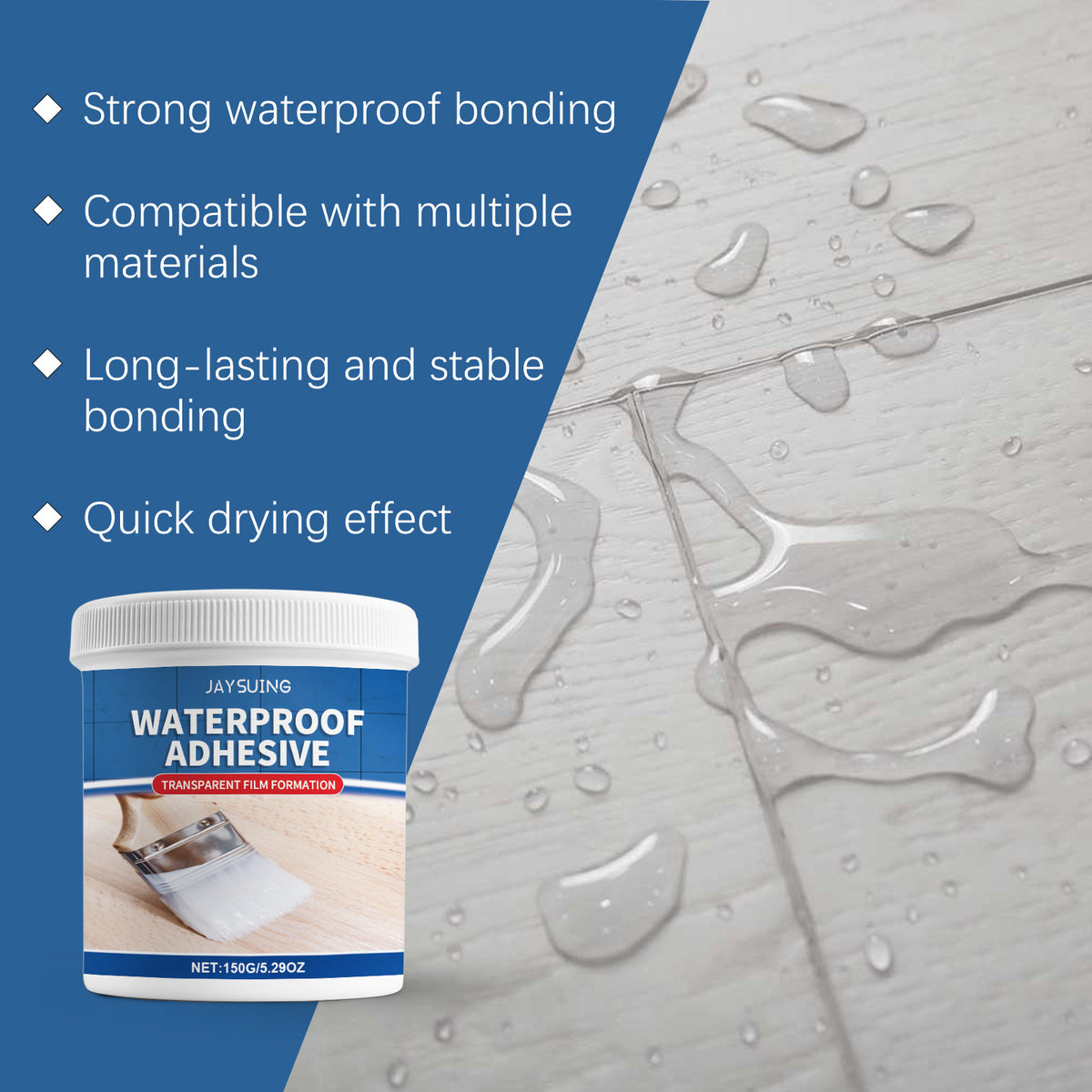 Transparent Waterproof Adhesive for Roof Leak Repair